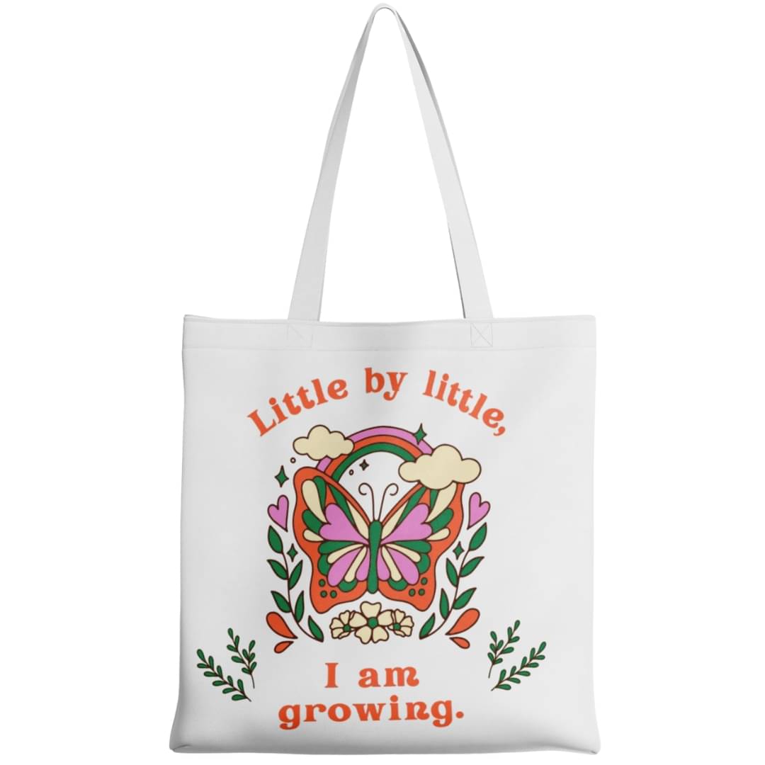     			scrunstore Tote Bag Canvas Set of 1 ( White )