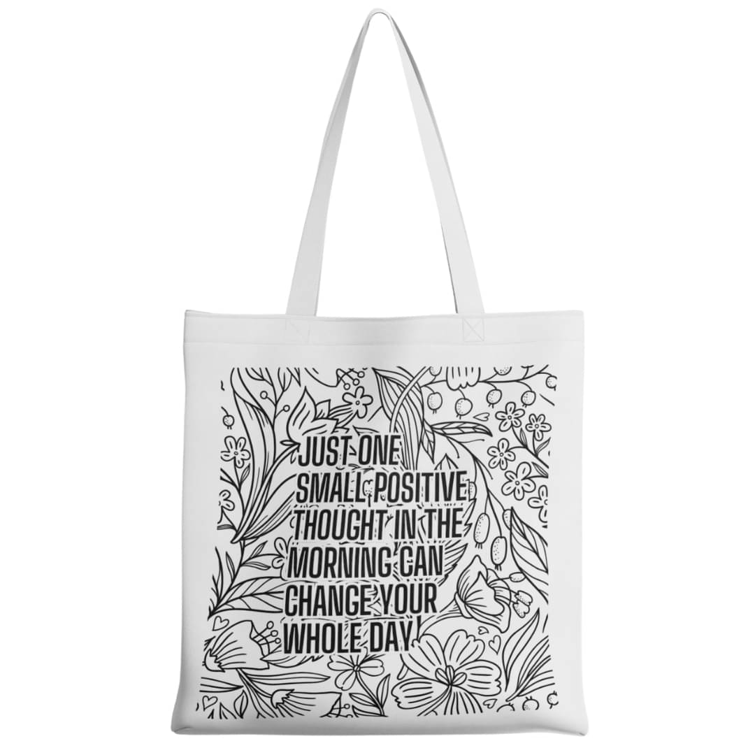     			scruntore Tote Bag Canvas Set of 1 ( White )