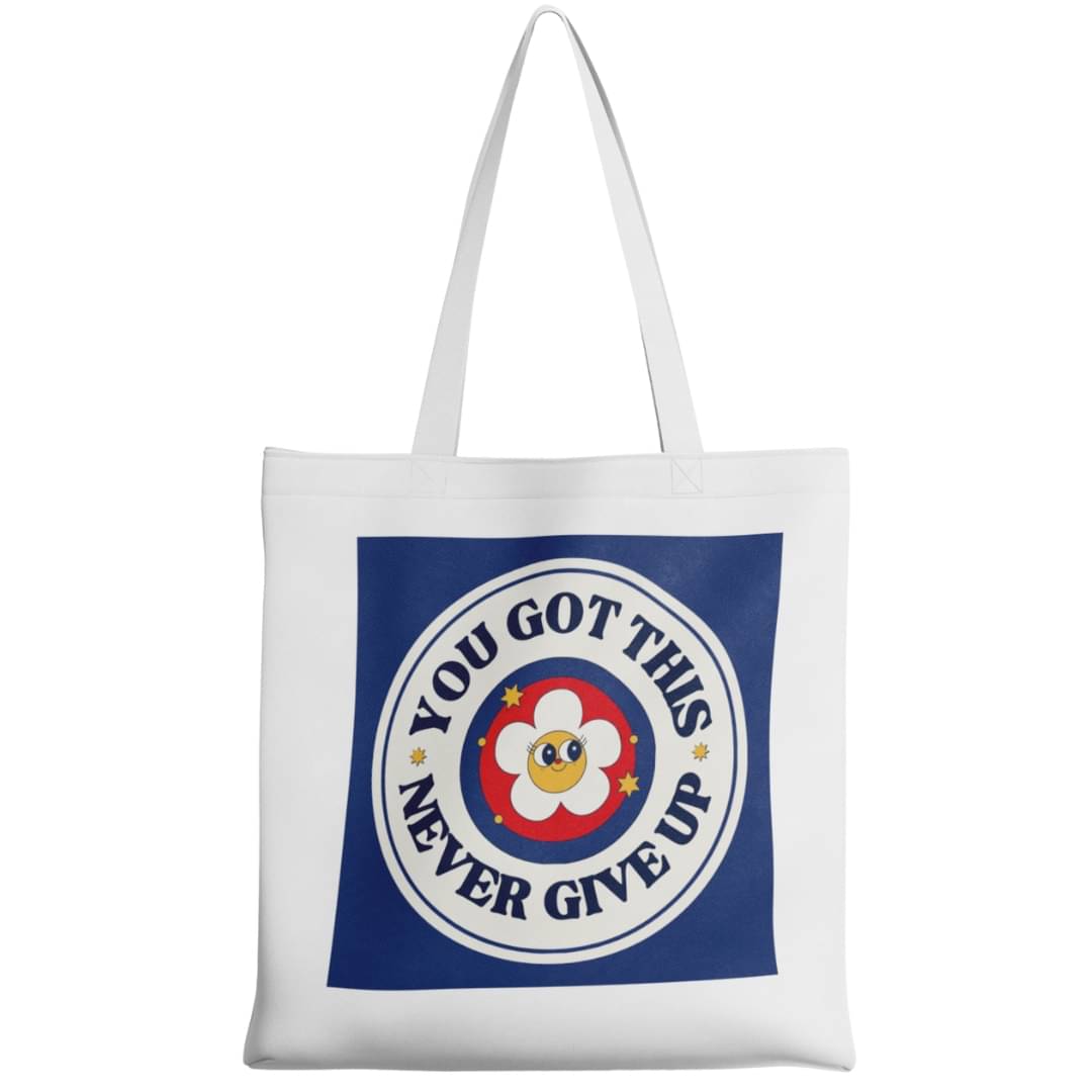     			stlyeward Tote Bag Canvas Set of 1 ( White )