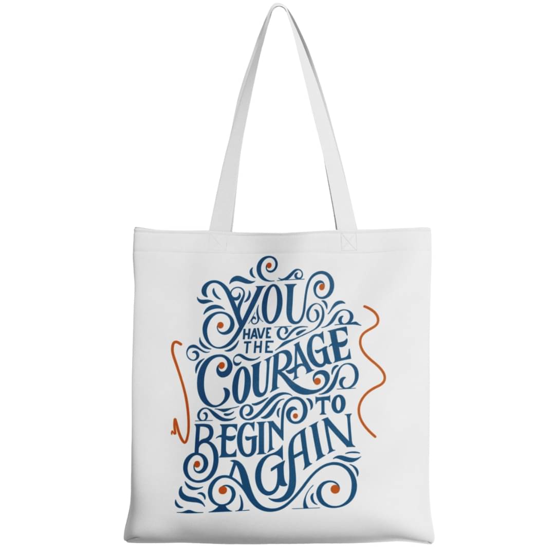     			stlyeward Tote Bag Canvas Set of 1 ( White )