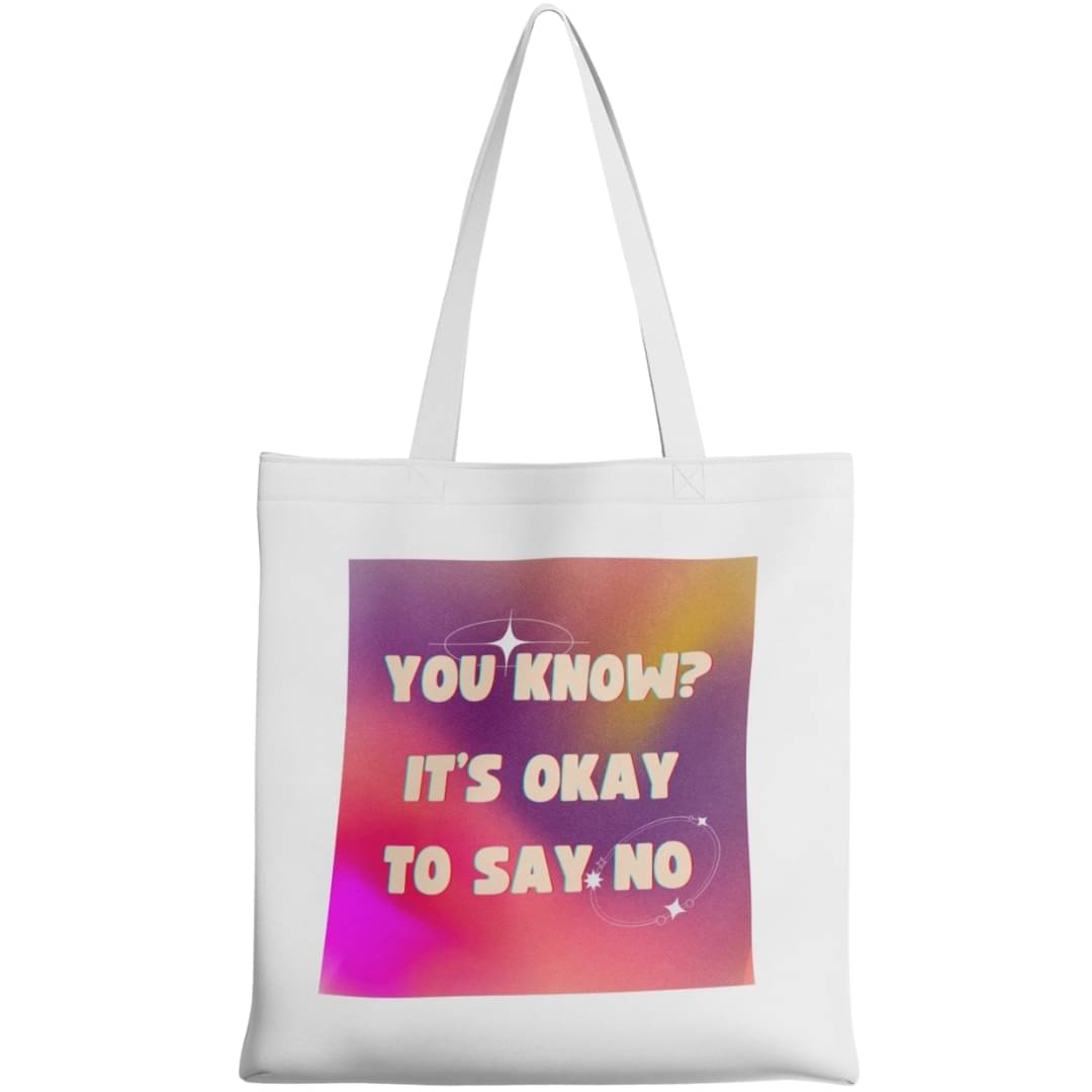     			stlyeward Tote Bag Canvas Set of 1 ( White )