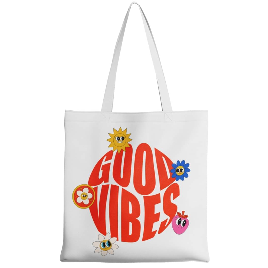     			stlyeward Tote Bag Canvas Set of 1 ( White )