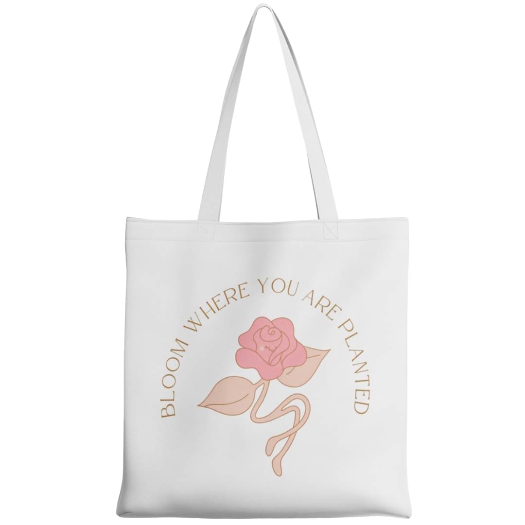     			stlyeward Tote Bag Canvas Set of 1 ( White )