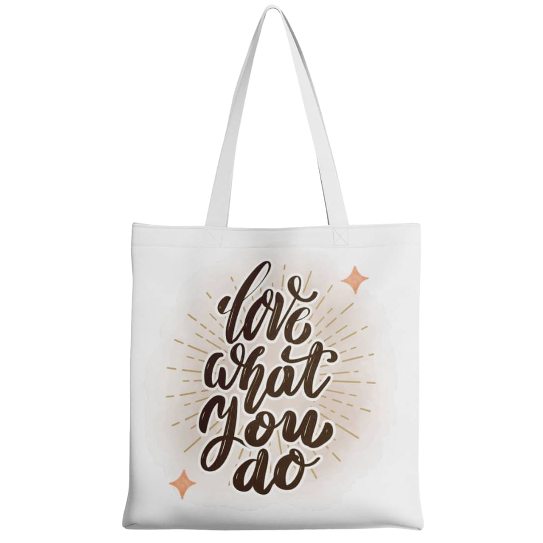     			stlyeward Tote Bag Canvas Set of 1 ( White )