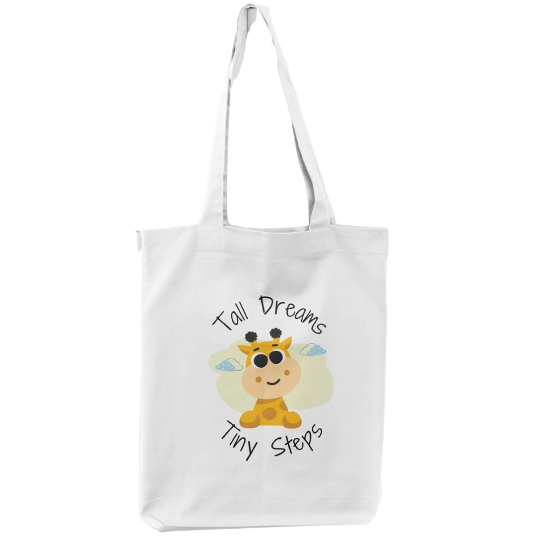     			stlyeward Tote Bag Canvas Set of 1 ( White )