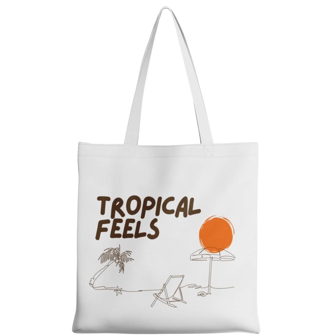     			stlyeward Tote Bag Canvas Set of 1 ( White )