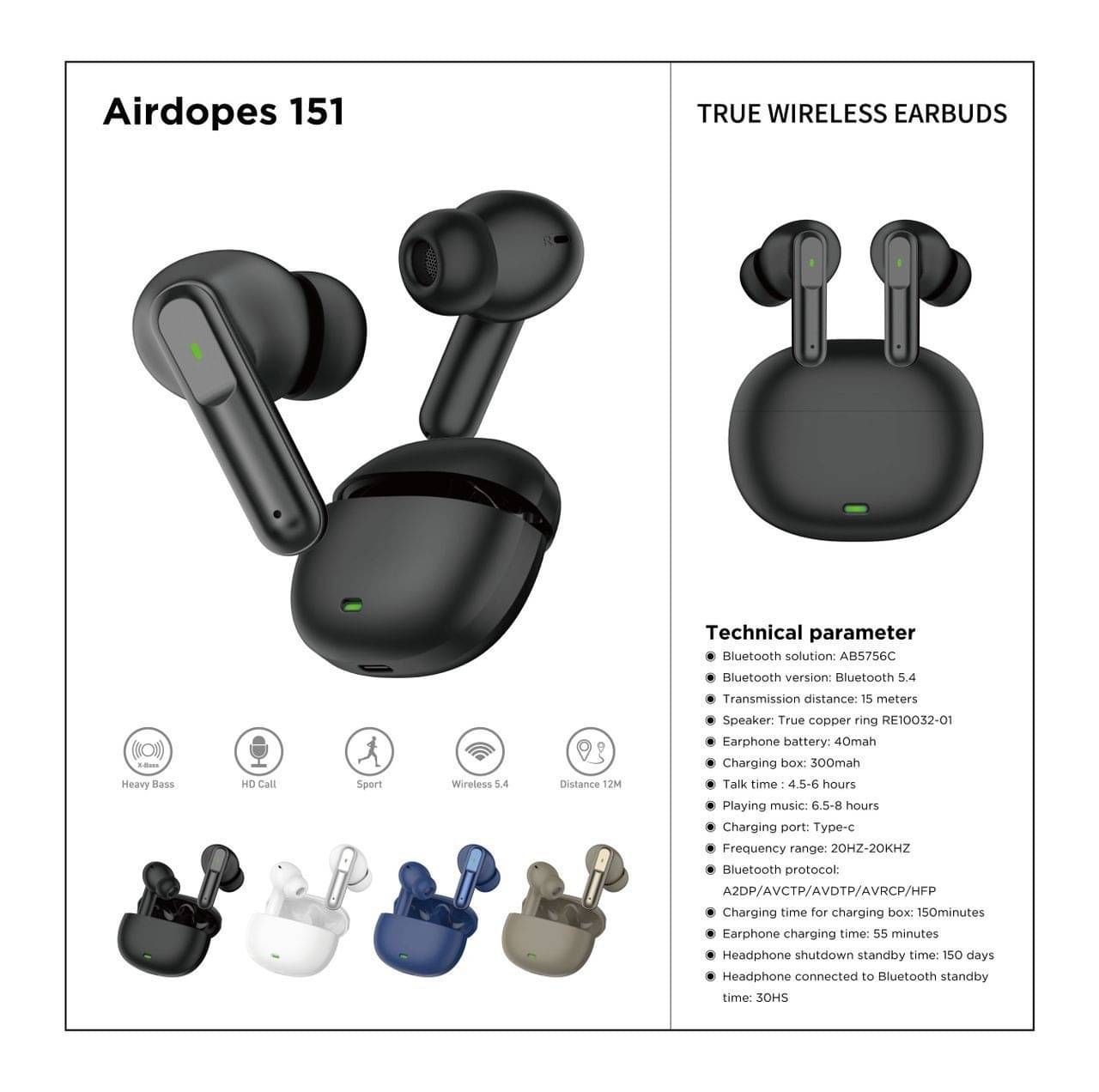     			AVYA Wireless in Ear Earbuds, Compatible with Tablets, Smartphones
