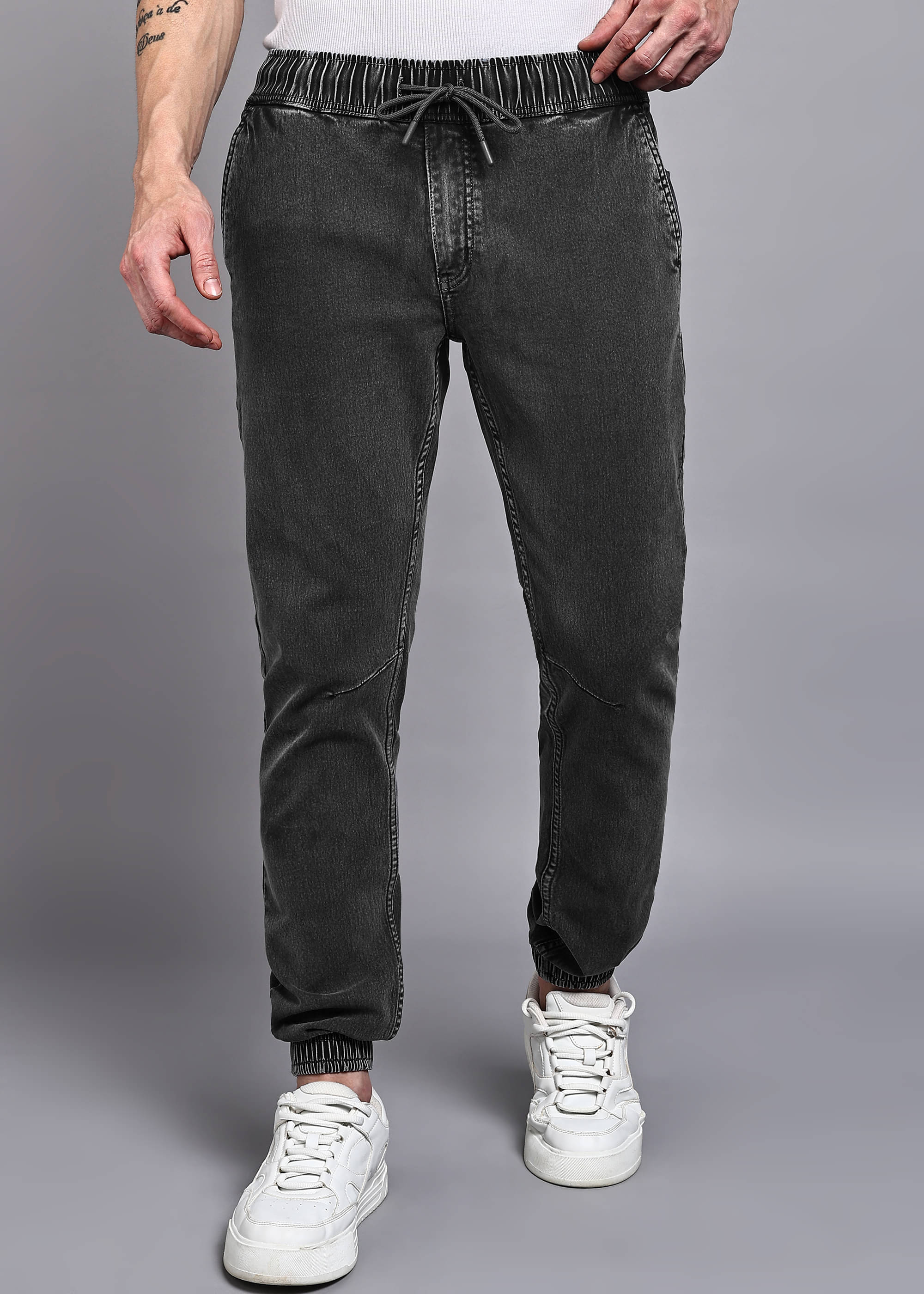 Aflash Jogger Men's Jeans - Dark Grey ( Pack of 1 )     			Aflash Jogger Men's Jeans - Dark Grey ( Pack of 1 )