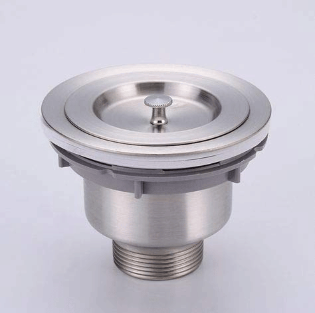 COSSIMO 4"Inch Stainless Steel Sink Waste Coupling with Under Basket | 304 Grade Kitchen Drain Jali for Basin Outlet (Pack of 1)