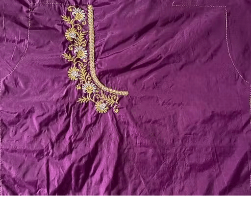 Chandrika Fashion1 Art Silk Unstitched Round Neck Women's Blouse ( Wine ) Chandrika Fashion1 Art Silk Unstitched Round Neck Women's Blouse ( Wine )