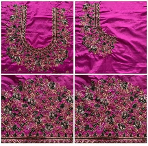 Chandrika Fashion1 Art Silk Unstitched Round Neck Women's Blouse ( Pink ) Chandrika Fashion1 Art Silk Unstitched Round Neck Women's Blouse ( Pink )