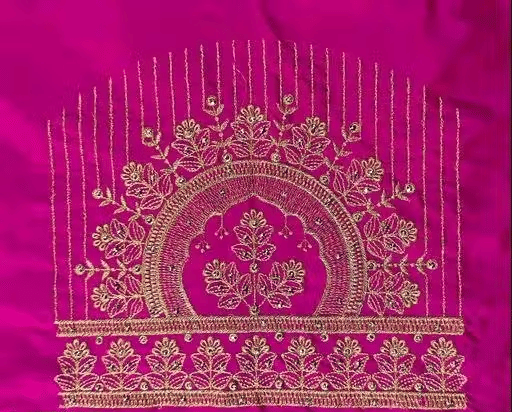 Chandrika Fashion1 Art Silk Unstitched Round Neck Women's Blouse ( Pink ) Chandrika Fashion1 Art Silk Unstitched Round Neck Women's Blouse ( Pink )