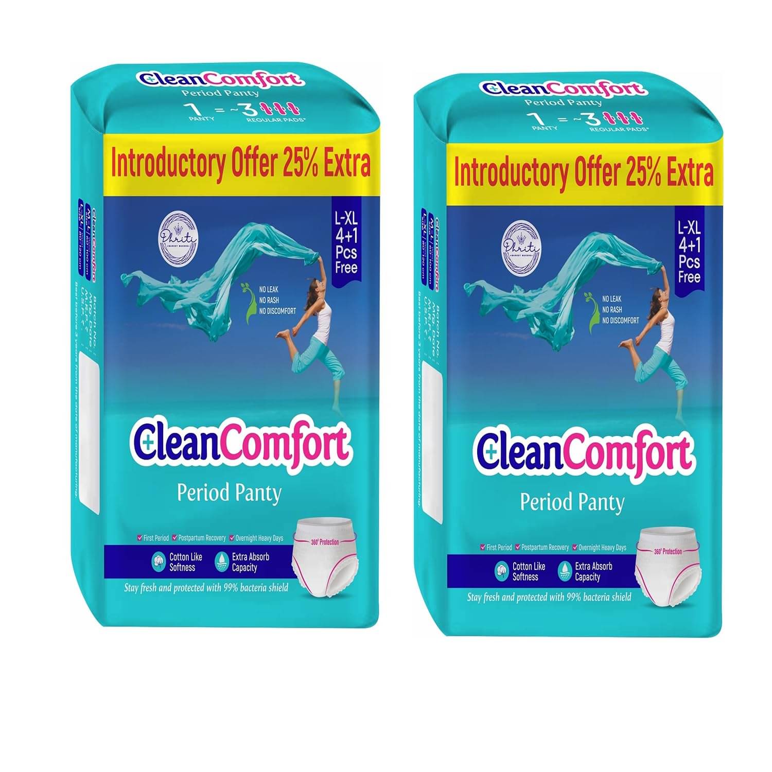     			Clean Comfort Cottony Large Regular Sanitary Pad