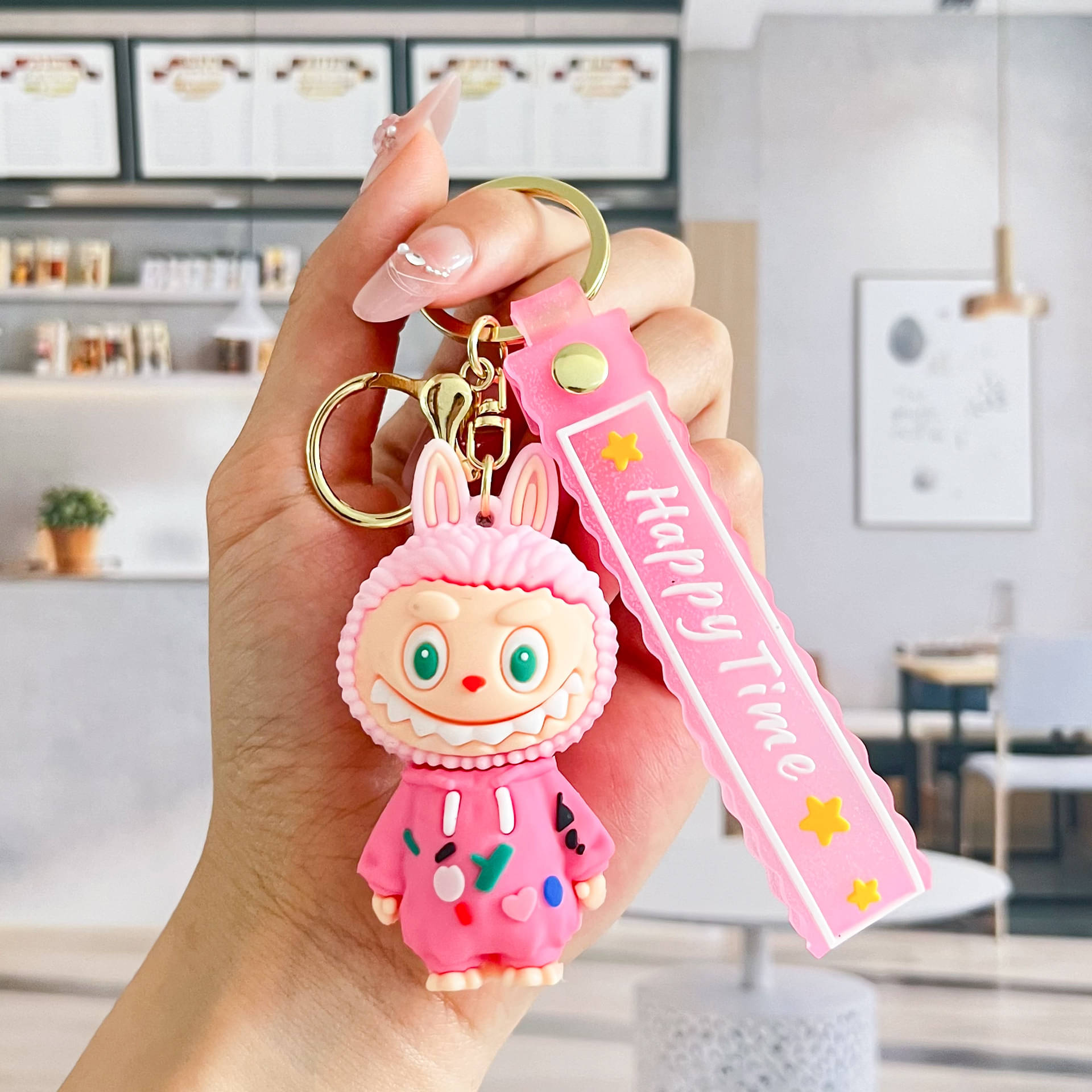     			Dealseven Fashion Beige Key Chain ( Pack of 1 )