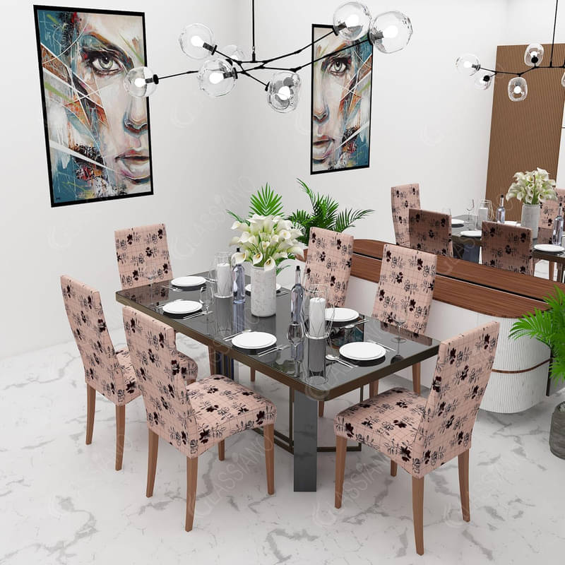     			Dream Care 4 Seater Polyester Chair Cover ( Pack of 1 )