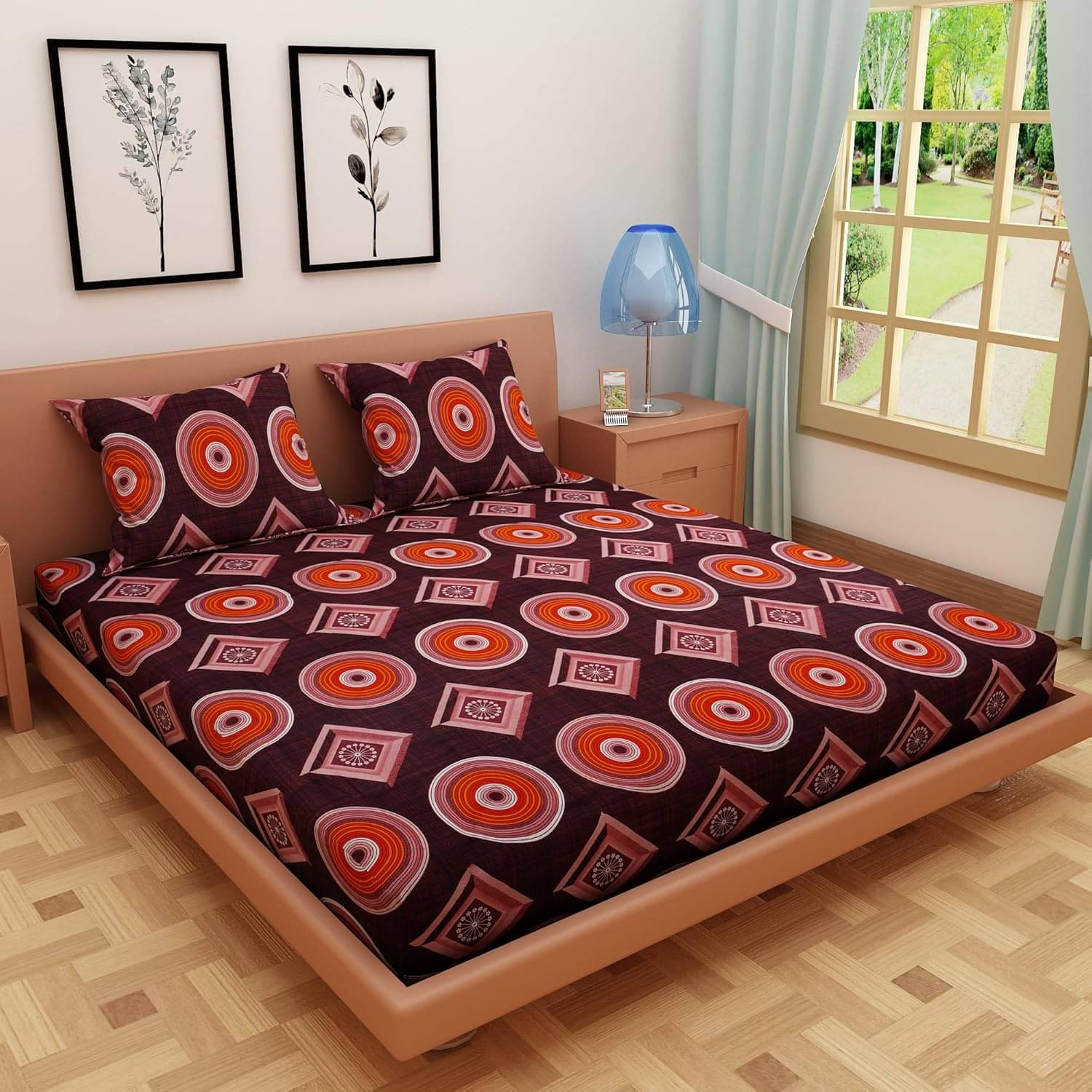 Dream Care Microfiber 1 Double Bedsheet with 2 Pillow Covers ( Multicolor ) Dream Care Microfiber 1 Double Bedsheet with 2 Pillow Covers ( Multicolor )