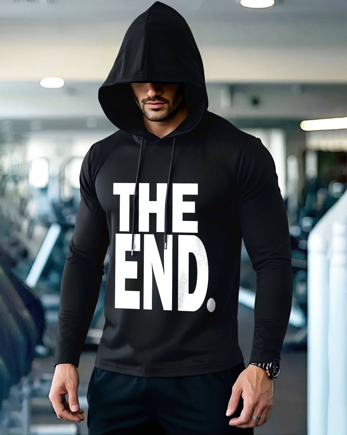 ENITOR Men Cotton Blend Regular Fit Printed T-Shirt ( Black ) ENITOR Men Cotton Blend Regular Fit Printed T-Shirt ( Black )