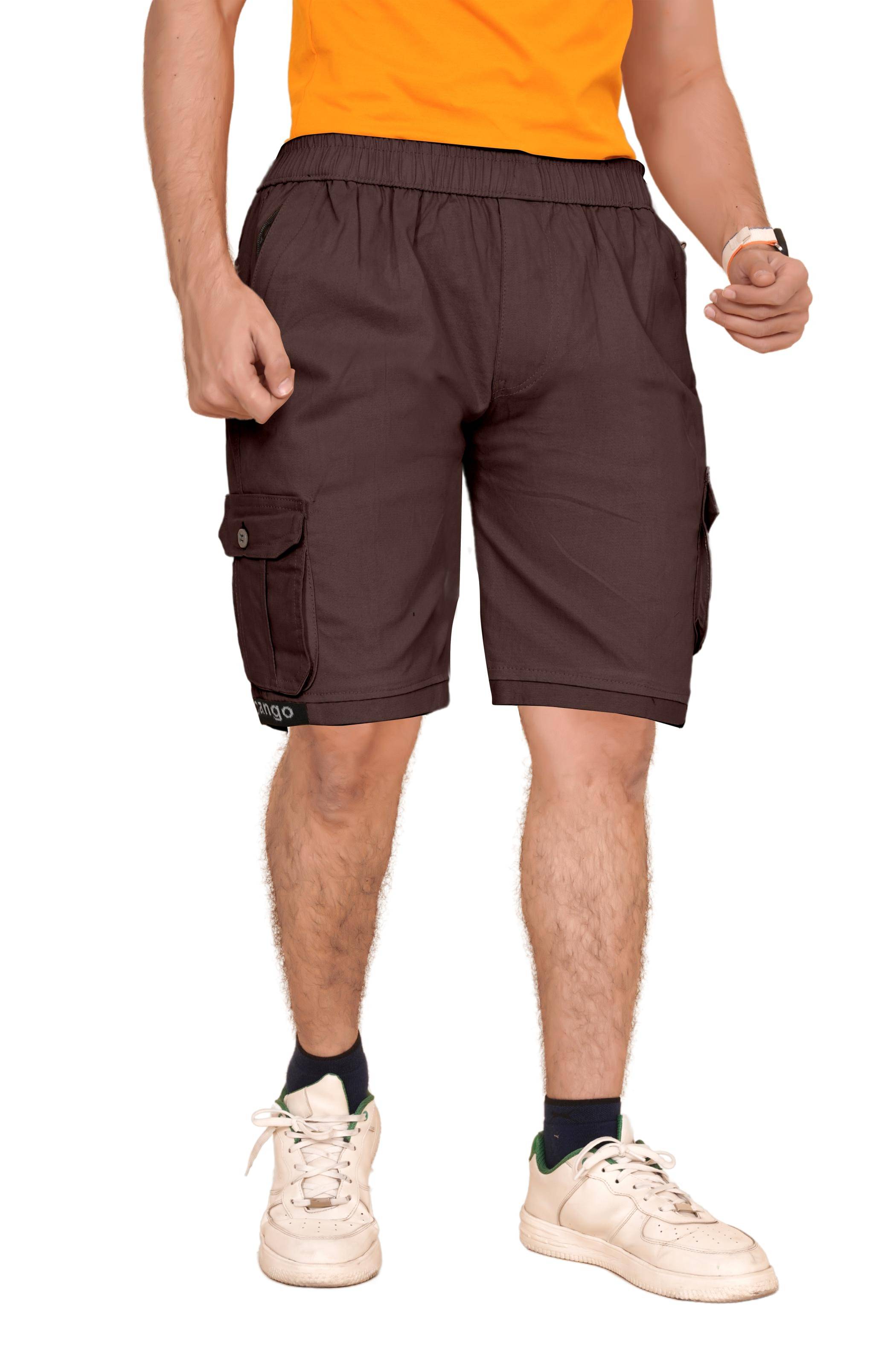     			Ethnic trove Brown Cotton Blend Men's Cargos ( Pack of 1 )