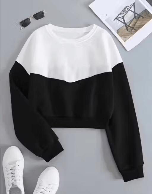     			Generic KUNZ COLLECTION Women Woollen Round Neck Sweatshirt For Light Winters ( Black )