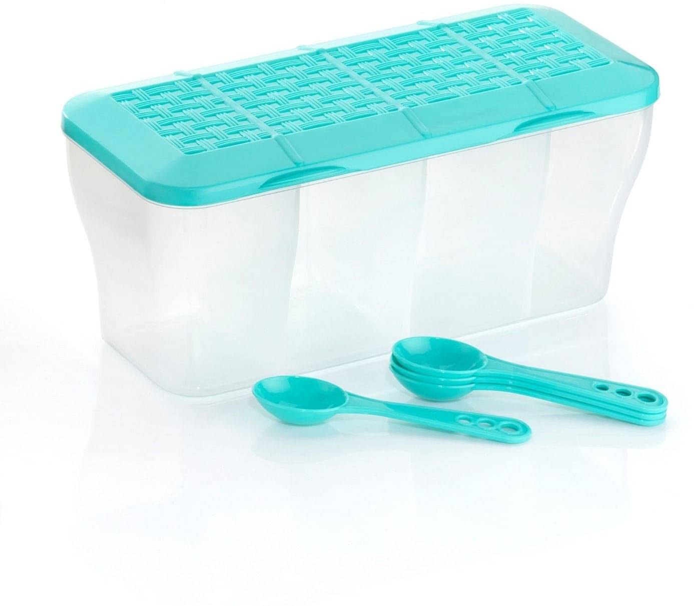     			HASHONE Plastic Green Food Container ( Set of 2 )