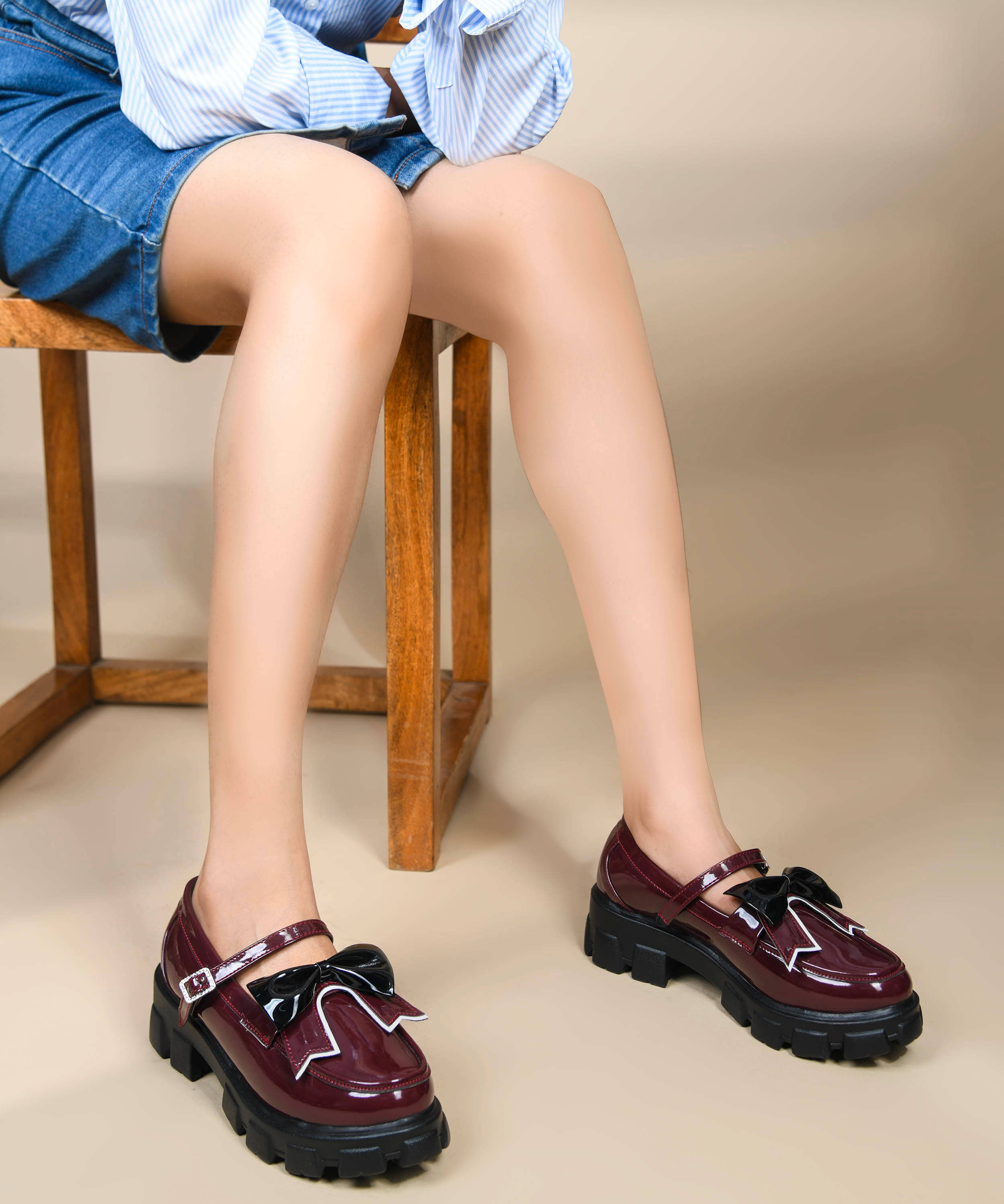JM Looks Maroon Women's Loafers - Casual Shoes | Buy online on ZillyBuy