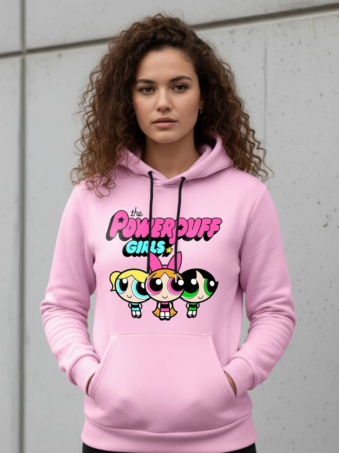     			Kanhuzzz Women Fleece Hooded Sweatshirt For Heavy Winters ( Pink )