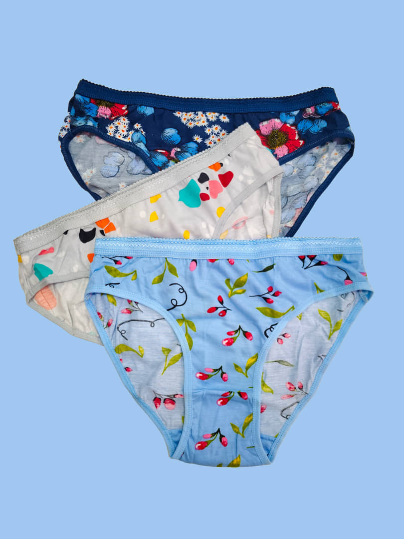 Ladyland Cotton Hipster ( Multicolor , Pack of 3 )