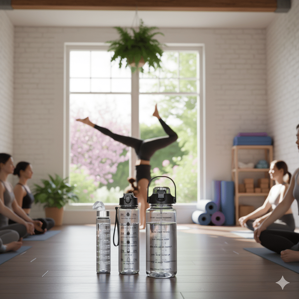 MOONVILLA 3 Pcs Motivational Sipper Water bottle Set Multicolor Plastic Water Bottle 2000 mL ( Set of 3 )     			MOONVILLA 3 Pcs Motivational Sipper Water bottle Set Multicolor Plastic Water Bottle 2000 mL ( Set of 3 )