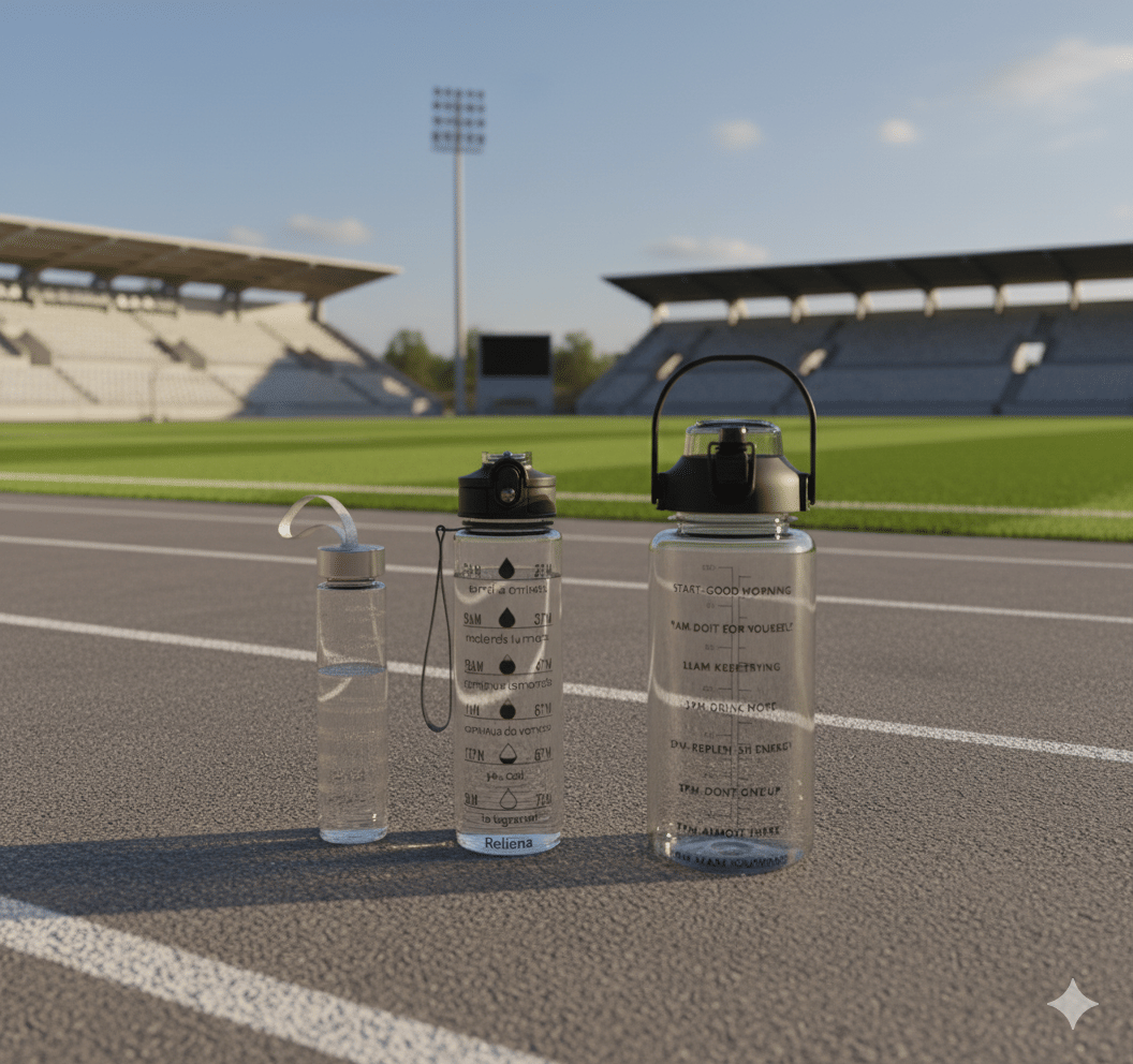     			MOONVILLA 3 Pcs Motivational Sipper Water bottle Set Multicolor Plastic Water Bottle 2000 mL ( Set of 3 )