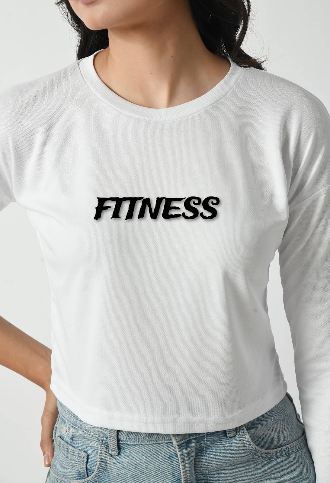 VESTARIX Women's Polyester Crop Top ( White ) VESTARIX Women's Polyester Crop Top ( White )