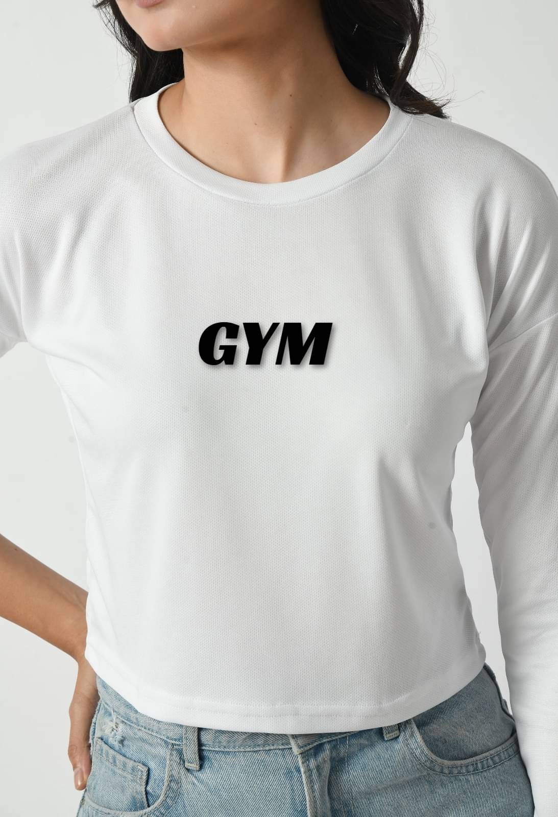     			VESTARIX Women's Polyester Crop Top ( White )