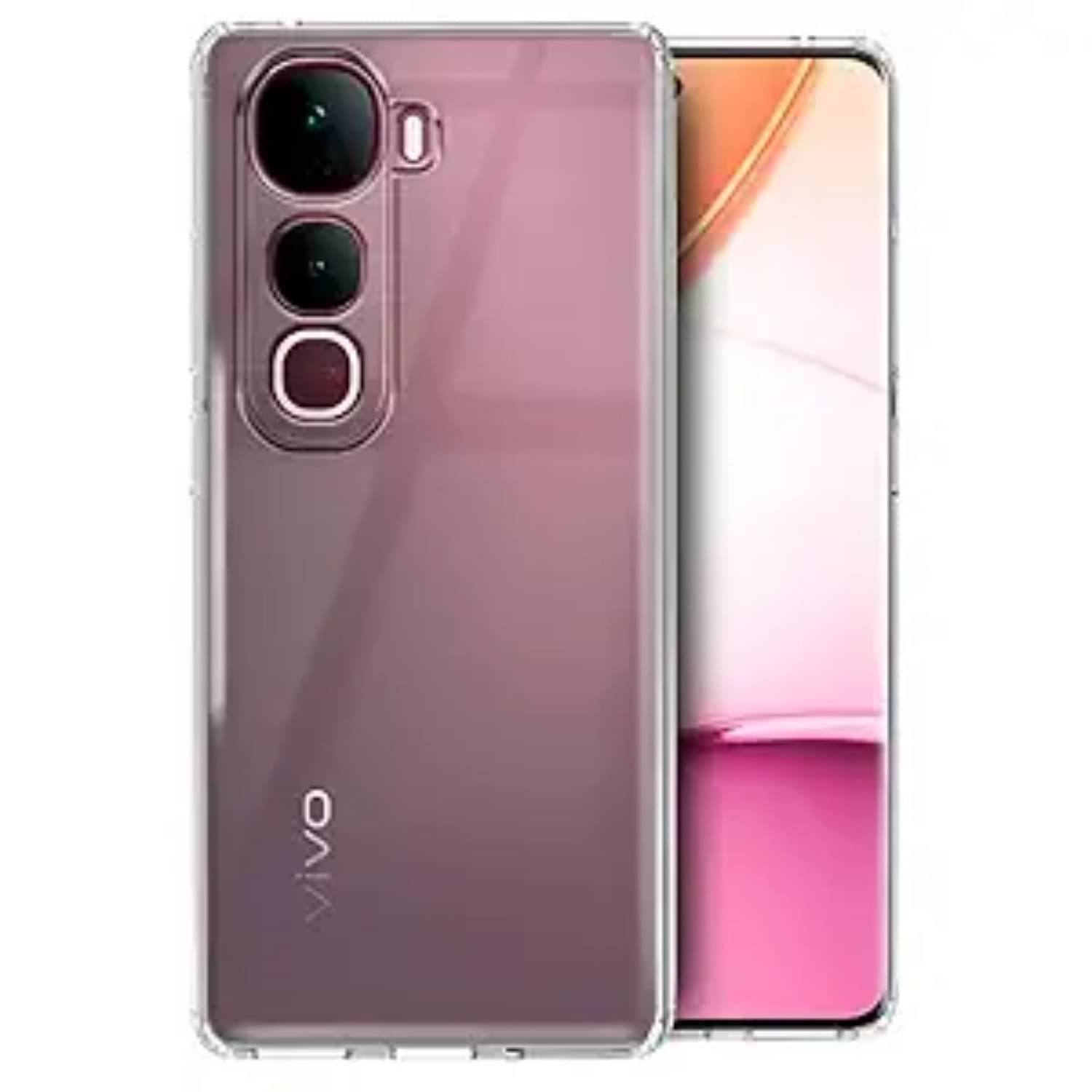     			ANDVYA Plain Cases Compatible For Silicon Vivo Y21 ( Pack of 1 )