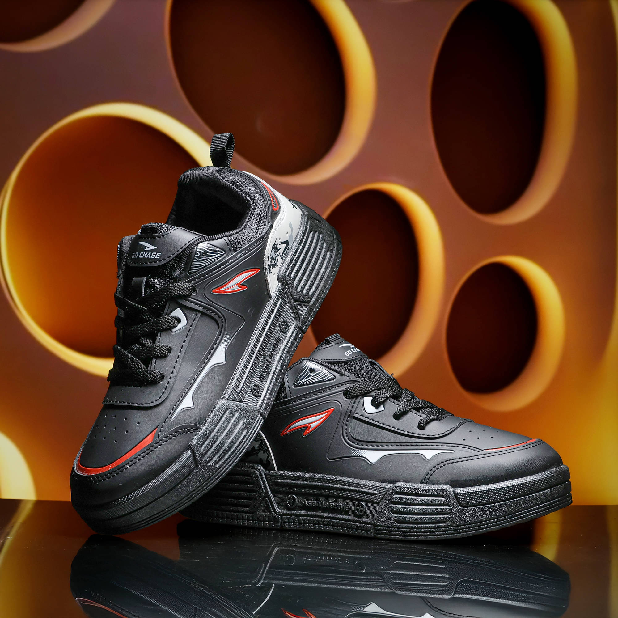     			ASIAN LIFESTYLE-02 Black Men's Sneakers