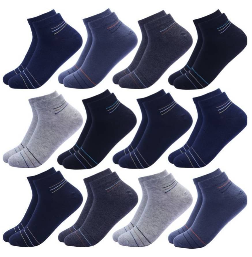     			Akeeta Pack of 12 Men's Cotton Ankle Length Socks ( Multicolor )