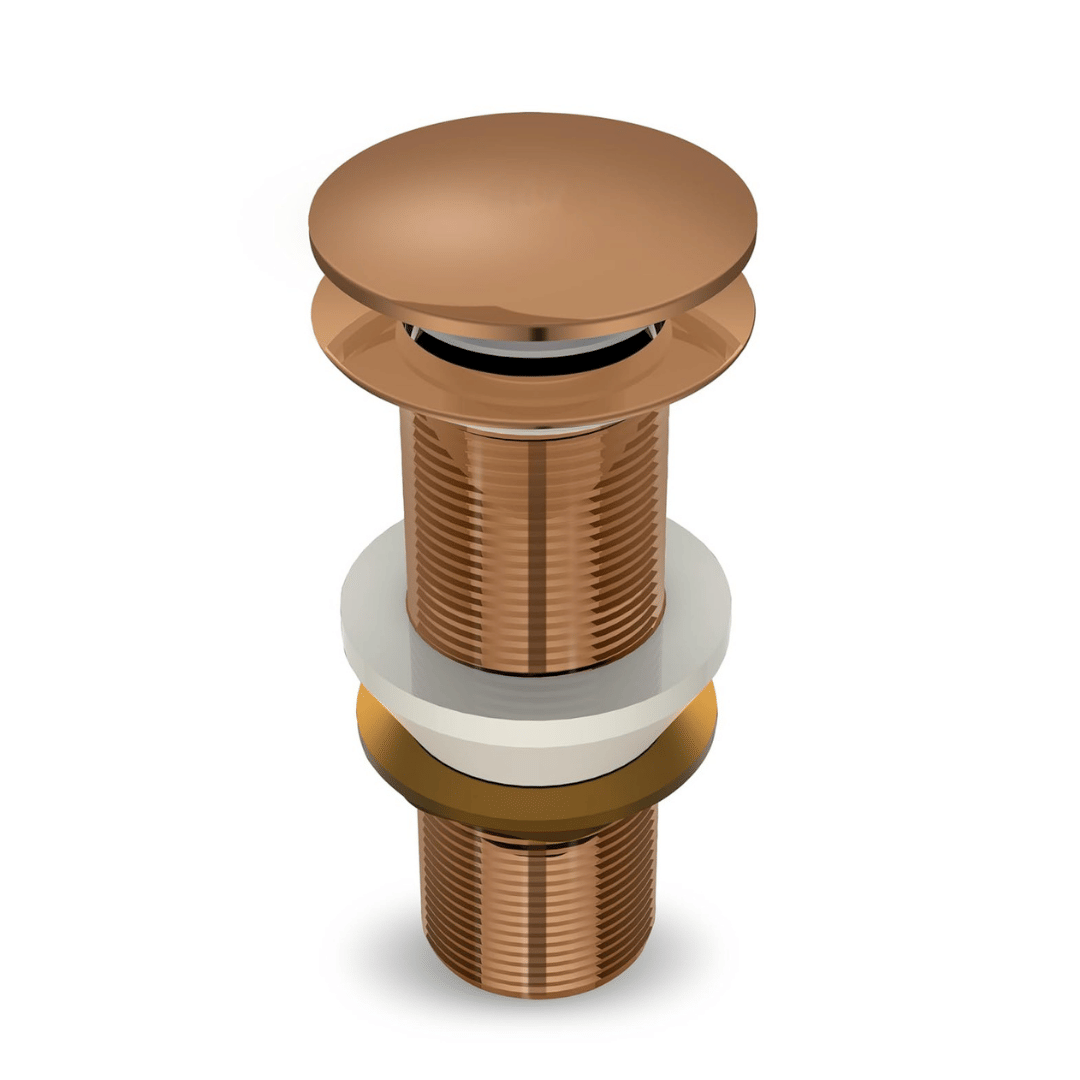 BATHONIX Brass & Stainless Steel 5"Inch Rose Gold Pop-up Waste Coupling for Wash Basin | 32 MM Full Thread Waste Coupling For Basin (Pack of 1)     			BATHONIX Brass & Stainless Steel 5"Inch Rose Gold Pop-up Waste Coupling for Wash Basin | 32 MM Full Thread Waste Coupling For Basin (Pack of 1)