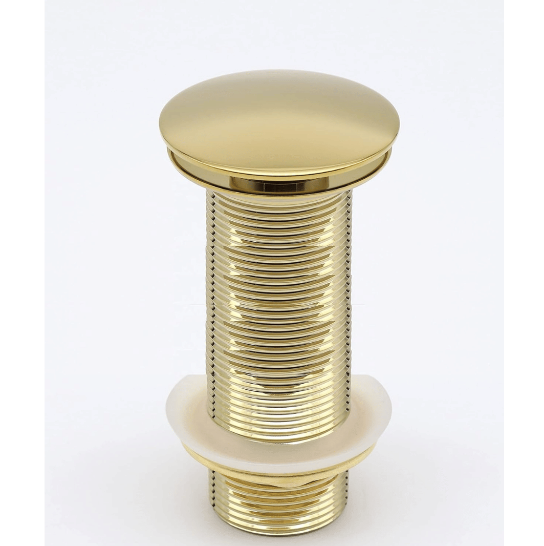 BATHONIX Brass & Stainless Steel 5"Inch Gold Glossy Pop-up Waste Coupling for Wash Basin | 32 MM Full Thread Waste Coupling For Basin (Pack of 1) BATHONIX Brass & Stainless Steel 5"Inch Gold Glossy Pop-up Waste Coupling for Wash Basin | 32 MM Full Thread Waste Coupling For Basin (Pack of 1)