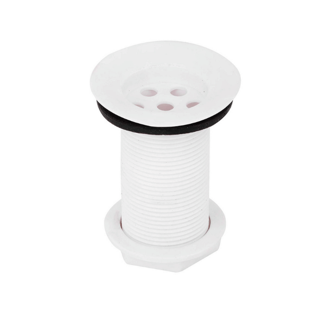 BATHONIX PVC Plastic White Full Thread Waste Coupling for Wash Basin (Pack of 1) BATHONIX PVC Plastic White Full Thread Waste Coupling for Wash Basin (Pack of 1)