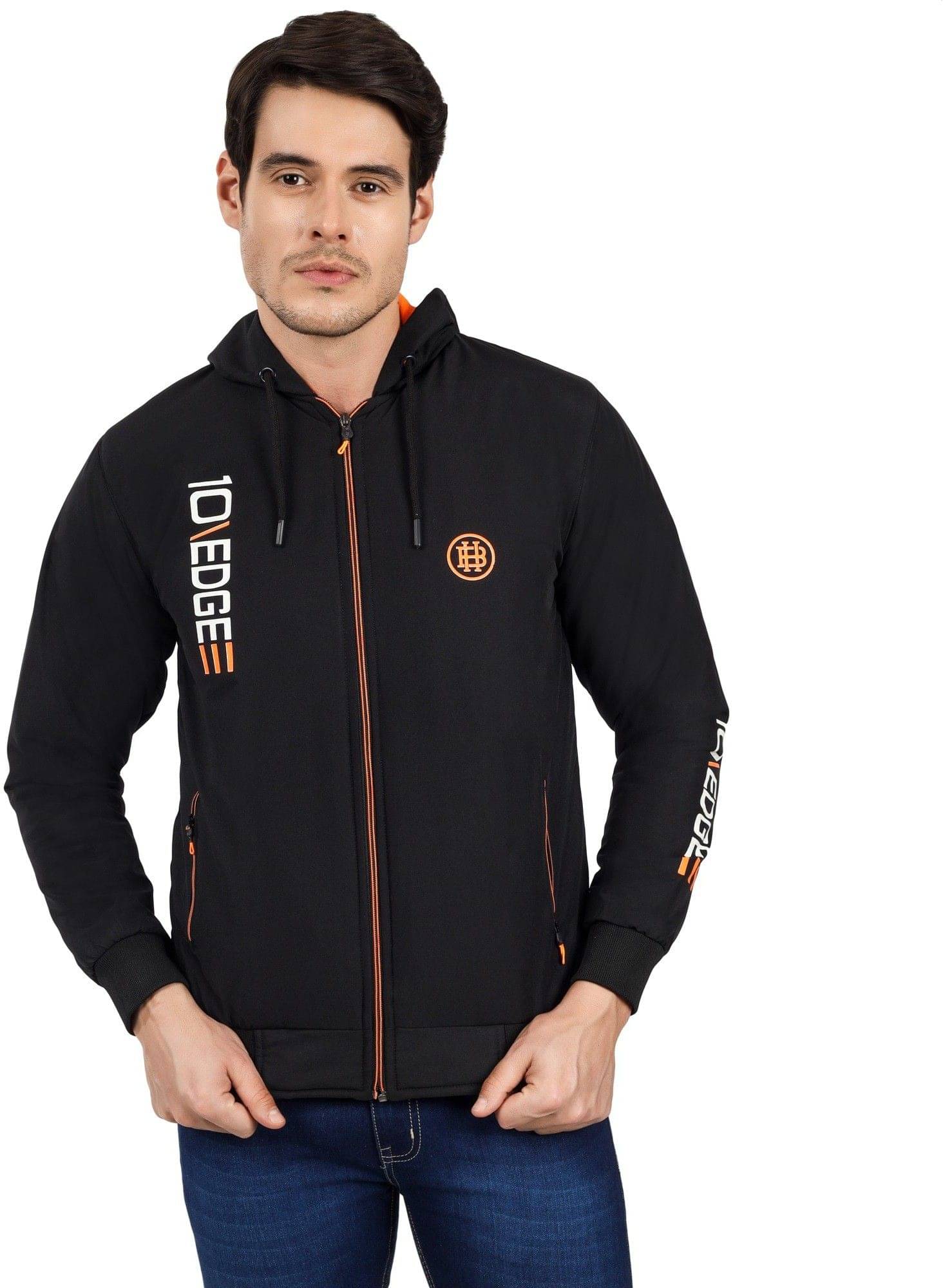     			BLUSHH COLLECTION Polyester Men's Quilted & Bomber Jacket - Black ( Pack of 1 )