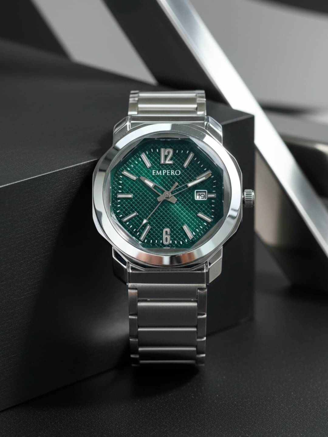     			EMPERO Silver Stainless Steel Analog Men's Watch