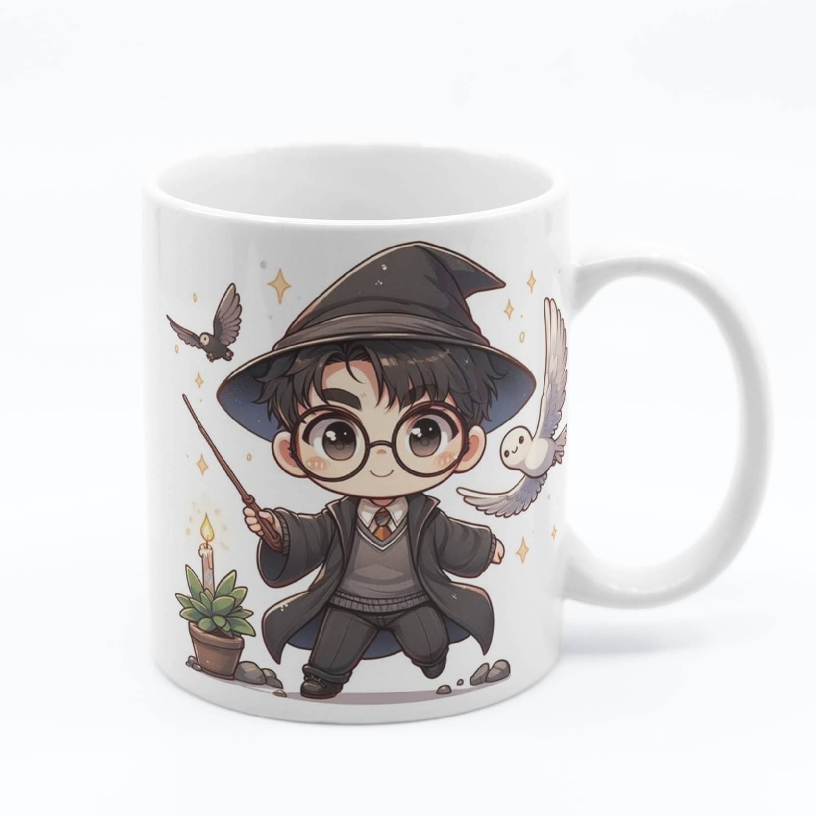     			Half Engineer Gifts - HE Wizard Magic Print Graphic Ceramic Coffee Mug 325 mL ( Pack of 1 )