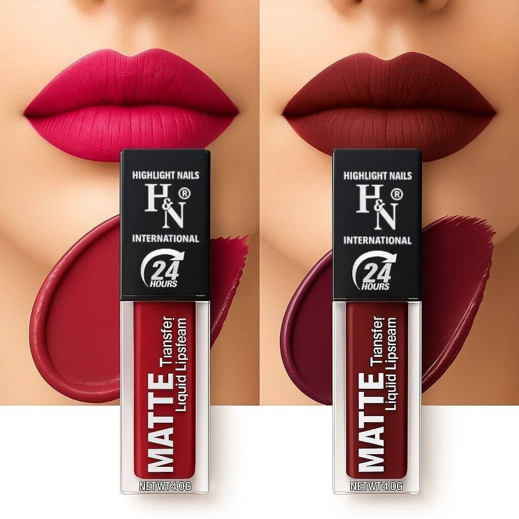     			HighLight Nails Maroon Matte Long Lasting Liquid Lipstick ( Pack of 1 )
