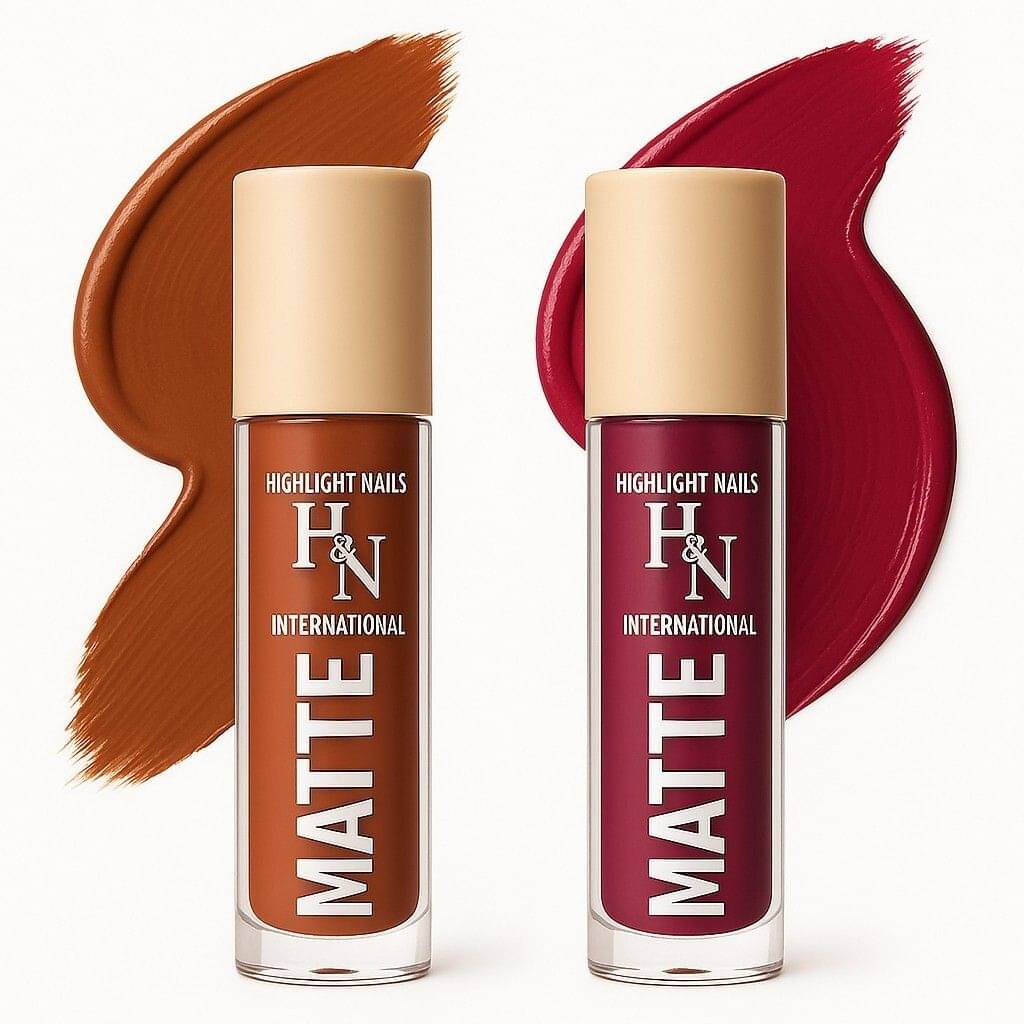 HighLight Nails Maroon Matte Long Lasting Liquid Lipstick ( Pack of 1 ) HighLight Nails Maroon Matte Long Lasting Liquid Lipstick ( Pack of 1 )