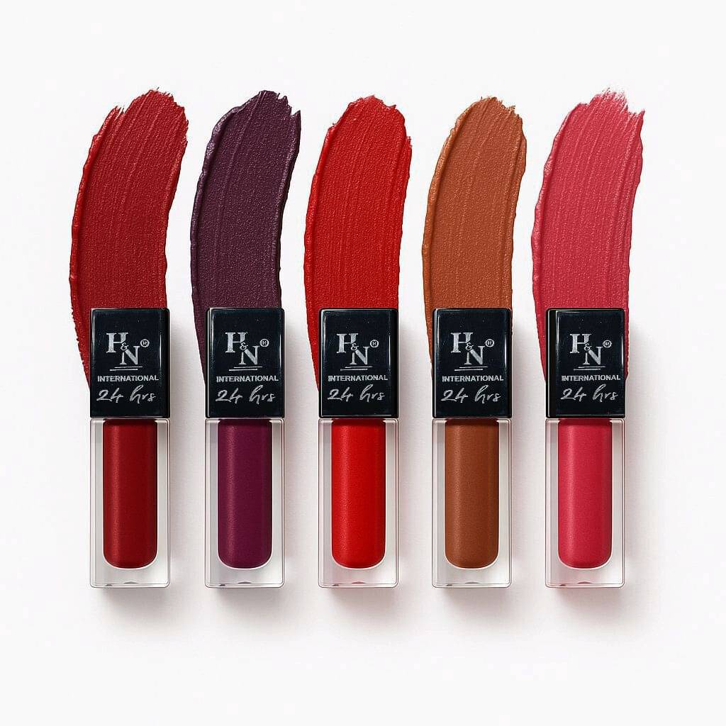     			HighLight Nails Multi Matte Long Lasting Liquid Lipstick ( Pack of 5 )