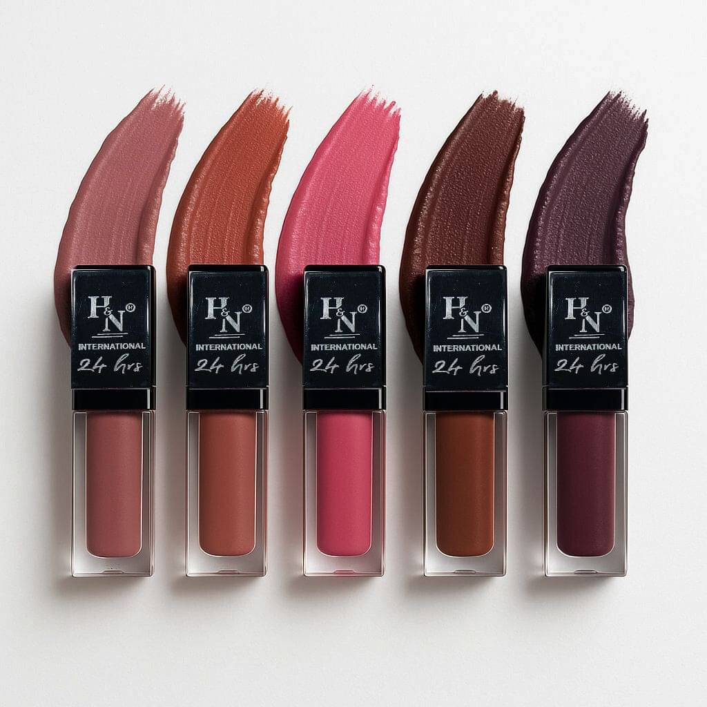 HighLight Nails Multi Matte Long Lasting Liquid Lipstick ( Pack of 5 ) HighLight Nails Multi Matte Long Lasting Liquid Lipstick ( Pack of 5 )