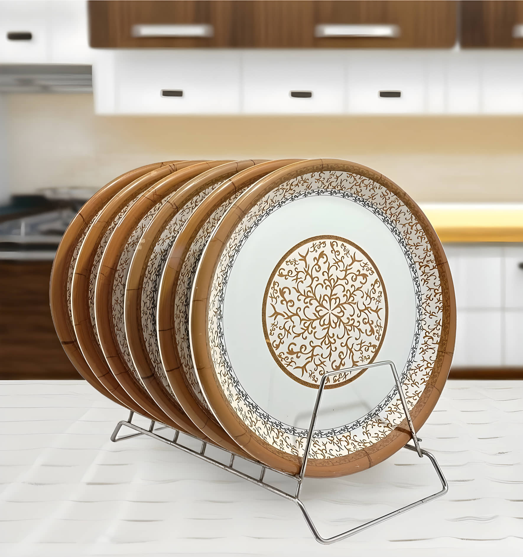 Inpro 6 Pcs Melamine Multi Color Full Plate