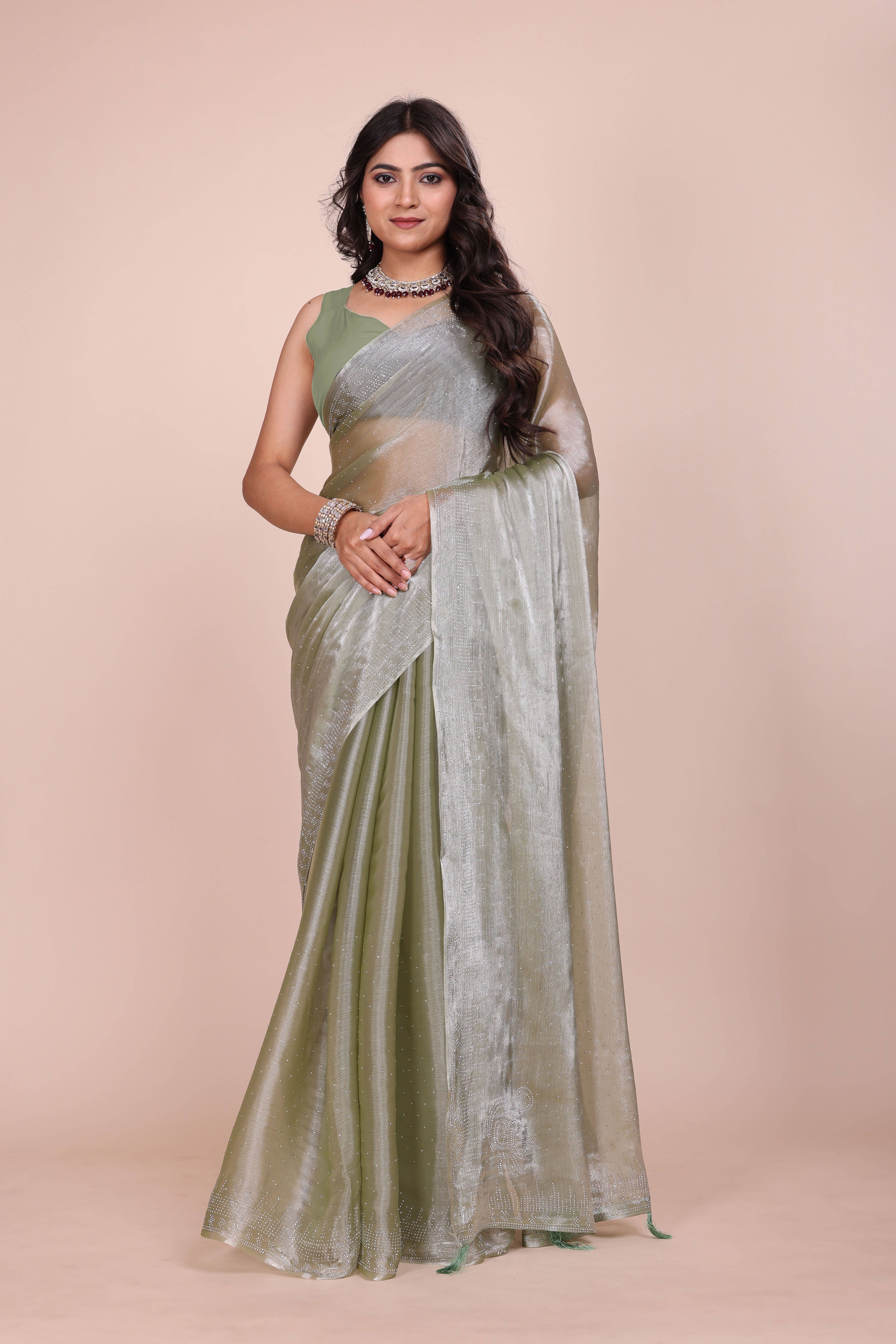 JS Clothing Mart Satin Woven Design Kanjeevaram Sarees With Unstitched Blouse Piece ( Light Green ) JS Clothing Mart Satin Woven Design Kanjeevaram Sarees With Unstitched Blouse Piece ( Light Green )