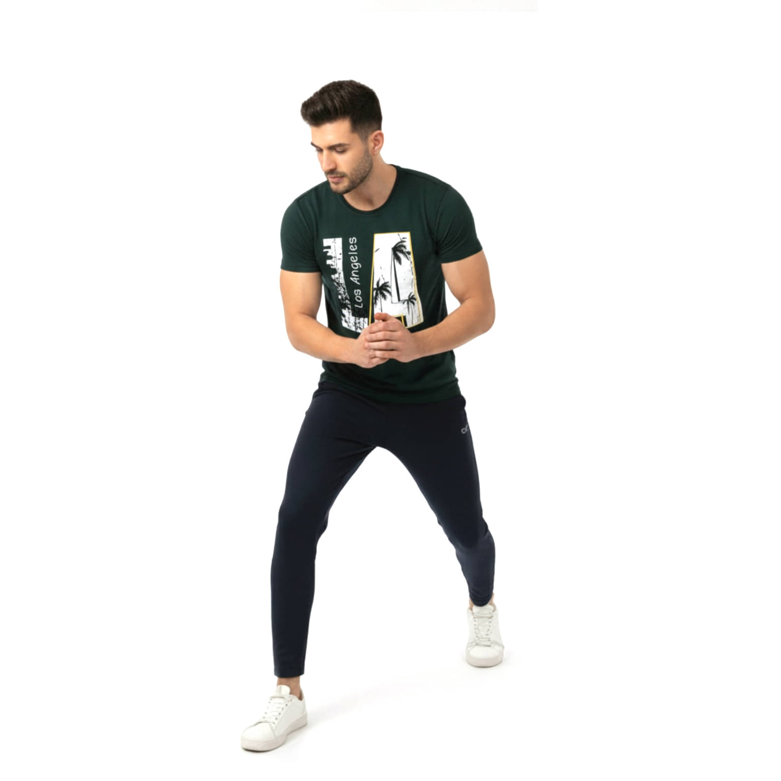 KWINGS Men 100% Cotton Regular Fit Solid T-Shirt ( Green ) KWINGS Men 100% Cotton Regular Fit Solid T-Shirt ( Green )