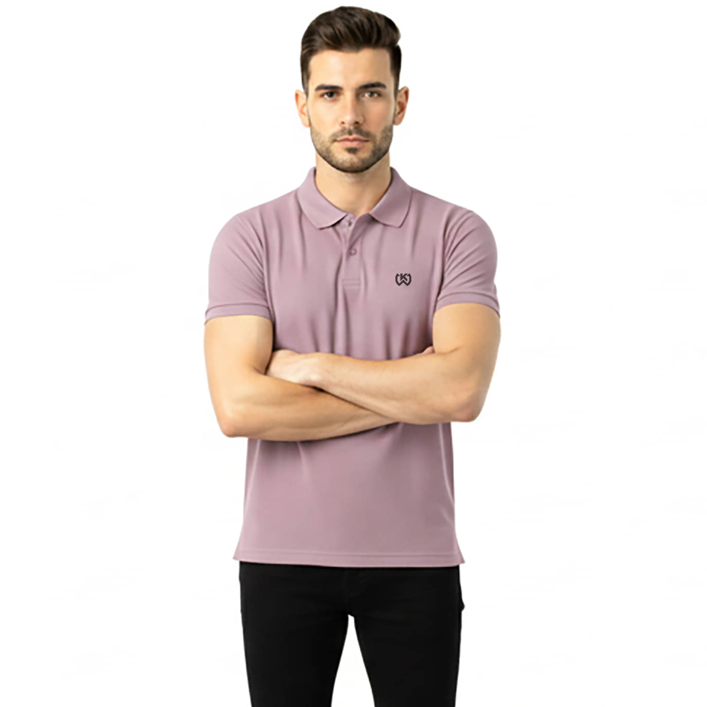 KWINGS Men Polyester Regular Fit Solid T-Shirt ( Purple )     			KWINGS Men Polyester Regular Fit Solid T-Shirt ( Purple )