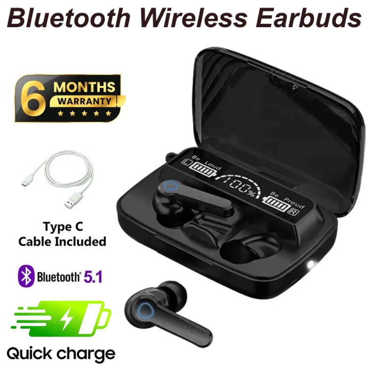M19 Wireless Bluetooth Heaphone V5.1 Bluetooth M10 Wireless Earbuds Bluetooth With 2200 Mah Battery Capacity Upto 15 Hours Playtime M19 Wireless Bluetooth Heaphone V5.1 Bluetooth M10 Wireless Earbuds Bluetooth With 2200 Mah Battery Capacity Upto 15 Hours Playtime