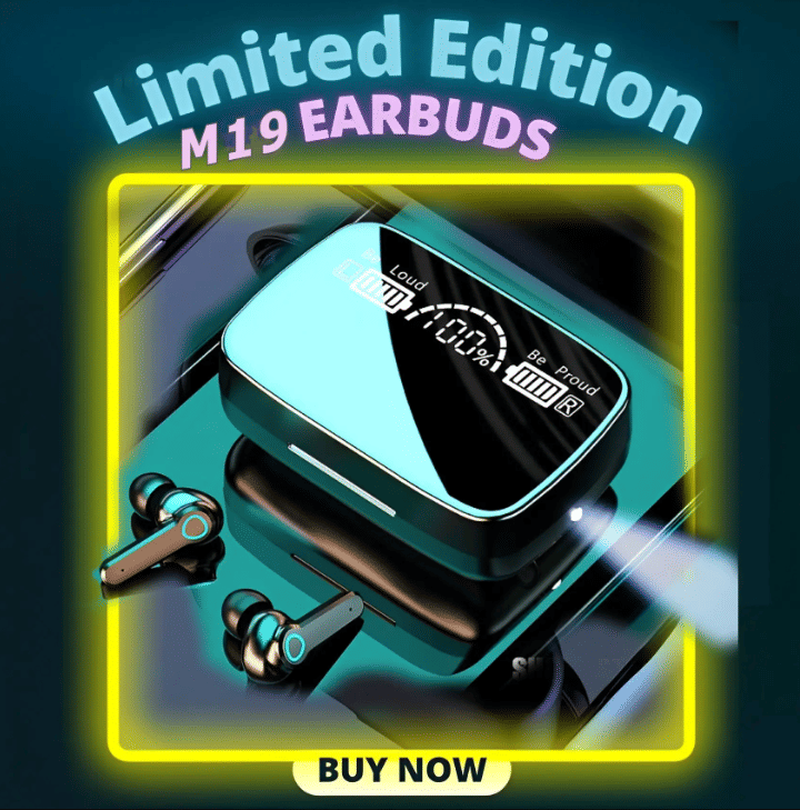 M19 Wireless Bluetooth Heaphone V5.1 Bluetooth M10 Wireless Earbuds Bluetooth With 2200 Mah Battery Capacity Upto 15 Hours Playtime     			M19 Wireless Bluetooth Heaphone V5.1 Bluetooth M10 Wireless Earbuds Bluetooth With 2200 Mah Battery Capacity Upto 15 Hours Playtime